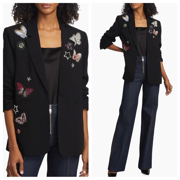 cinq a sept Jackets & Blazers - Cinq A Sept Butterfly Embellish Kylie Jacket